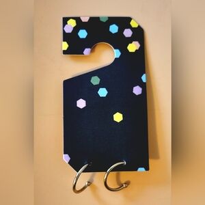 Urban Outfitters Semi Circle Hoop Stud Earrings in Gold / Silver